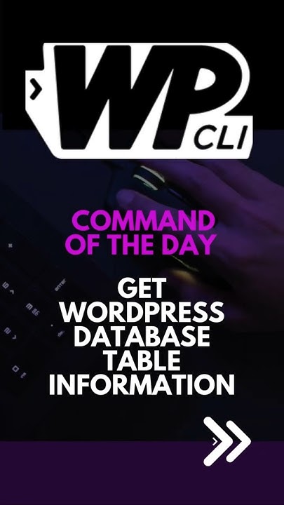 BuntyWP's tweet card. WP-CLI: Get WordPress Database Column Info #WPCLI #WordPress