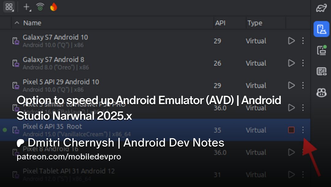 mobiledev_pro's tweet card. Get more from Dmitri Chernysh | Android Dev Notes on Patreon