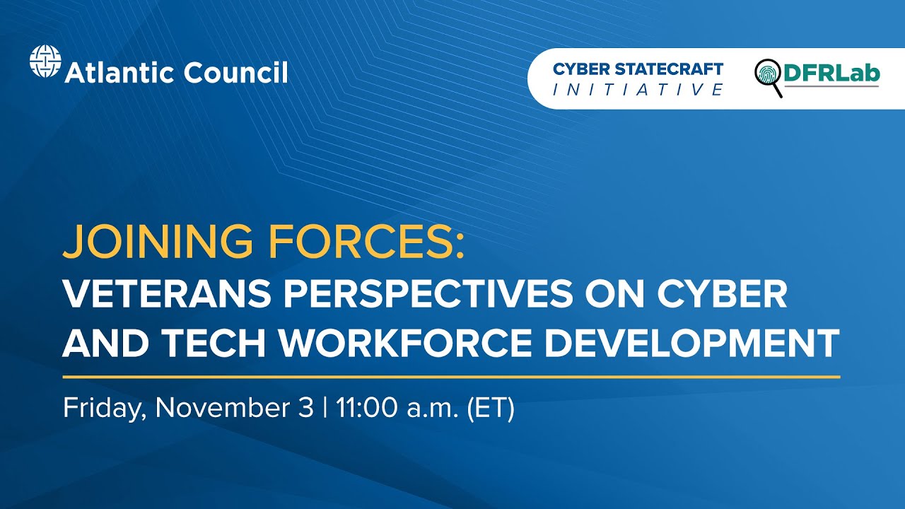 CyberStatecraft's tweet card. Joining forces: Veteran perspectives on cyber and tech workforce...