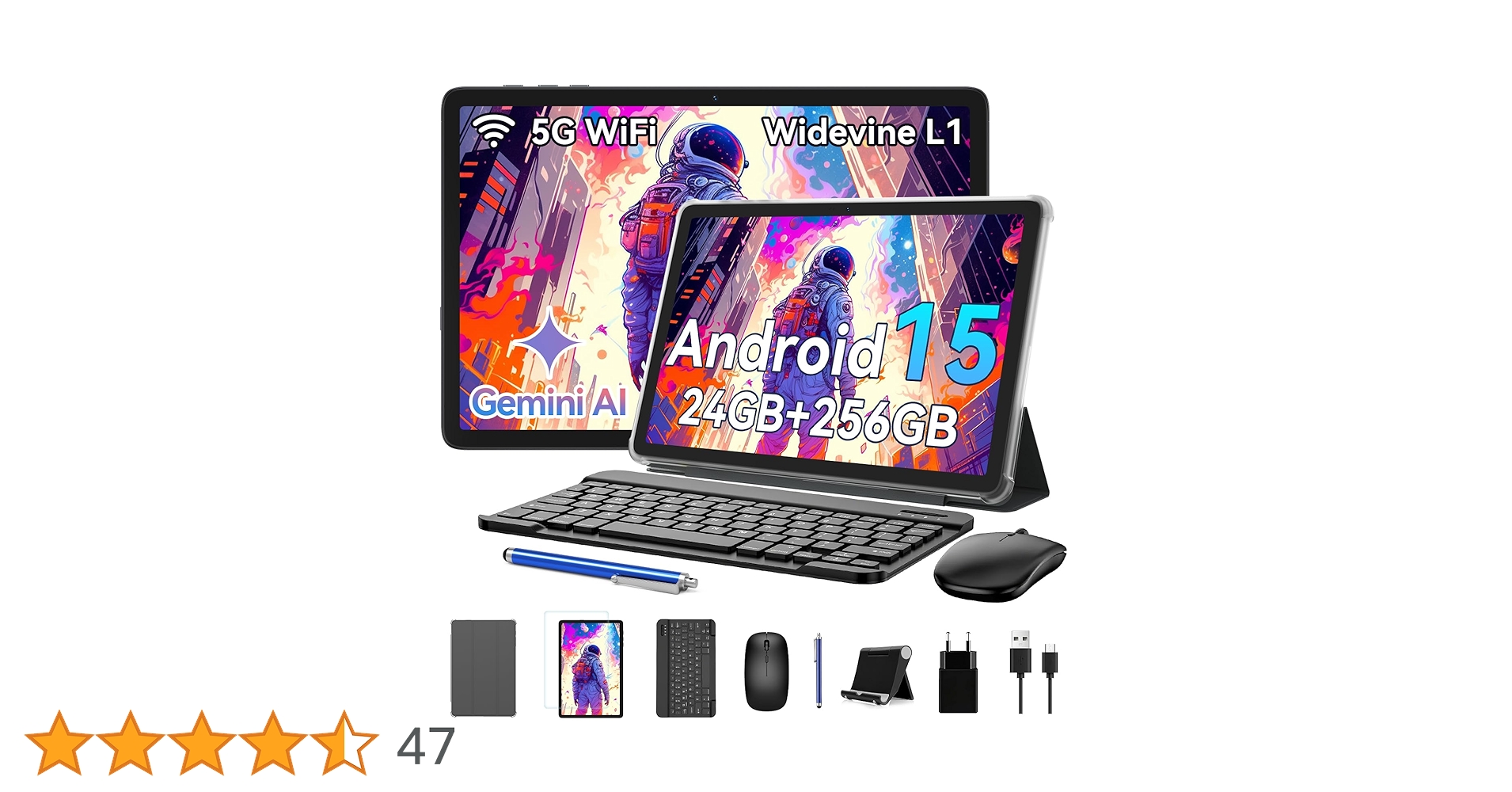 mundochollo_es's tweet card. Découvrez la tablette KINGRID 10 pouces, un appareil polyvalent équipé du dernier Android 15 et d'une impressionnante capacité de 24 Go de RAM + 256 Go de stockage, extensible jusqu'à 2 To via carte...