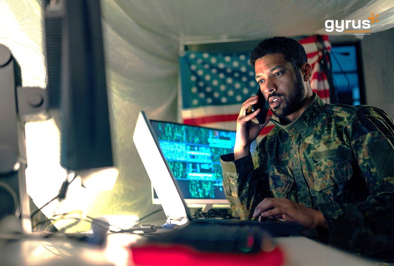 GyrusSystems's tweet card. Our LMS for Military and Defense delivers secure training, mission readiness support, compliance management, and scalable learning for today’s defense teams.