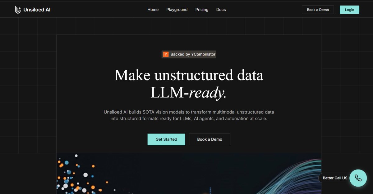 Fondocom's tweet card. Unsiloed AI Launches: Make Unstructured Data LLM-Ready