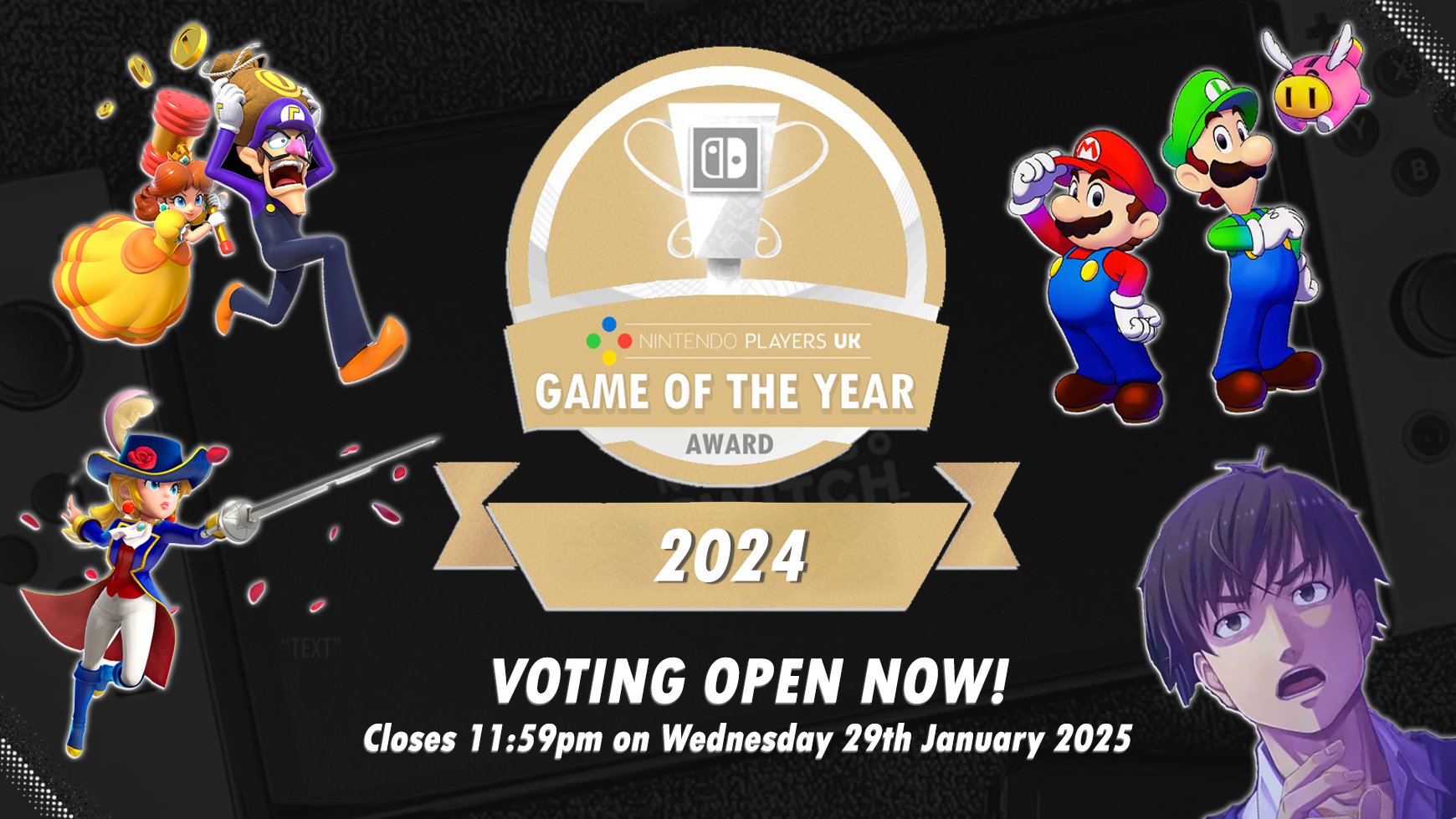 NintentoadAgain's tweet card. 2024. The year of Brat Summer, an AI Chocolate Factory nightmare and a witch defying gravity is finally over. The past twelve months have also been filled