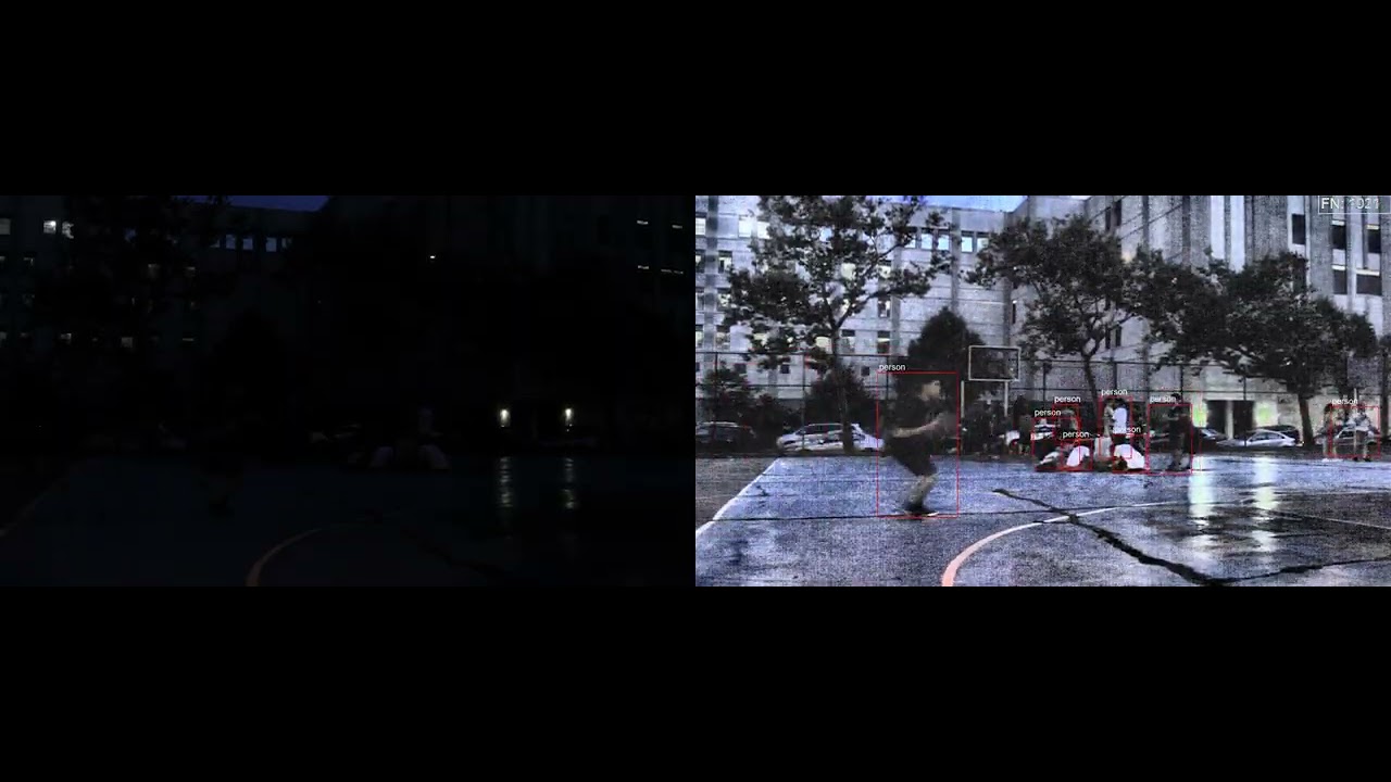 ProhawkGroup's tweet card. ProHawk AI Transforms Park Safety | Nighttime Basketball Court...