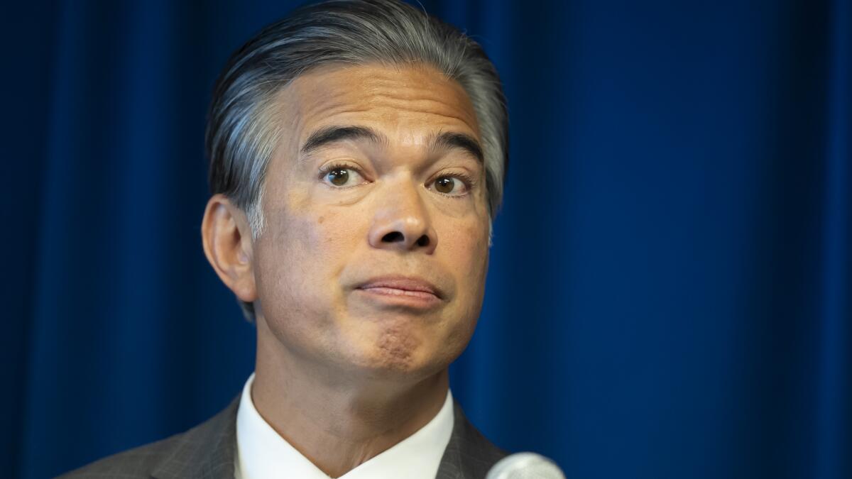 latimes's tweet card. Atty. General Rob Bonta spent nearly half a million on attorneys after he was approached by the Department of Justice, according to his consultant.