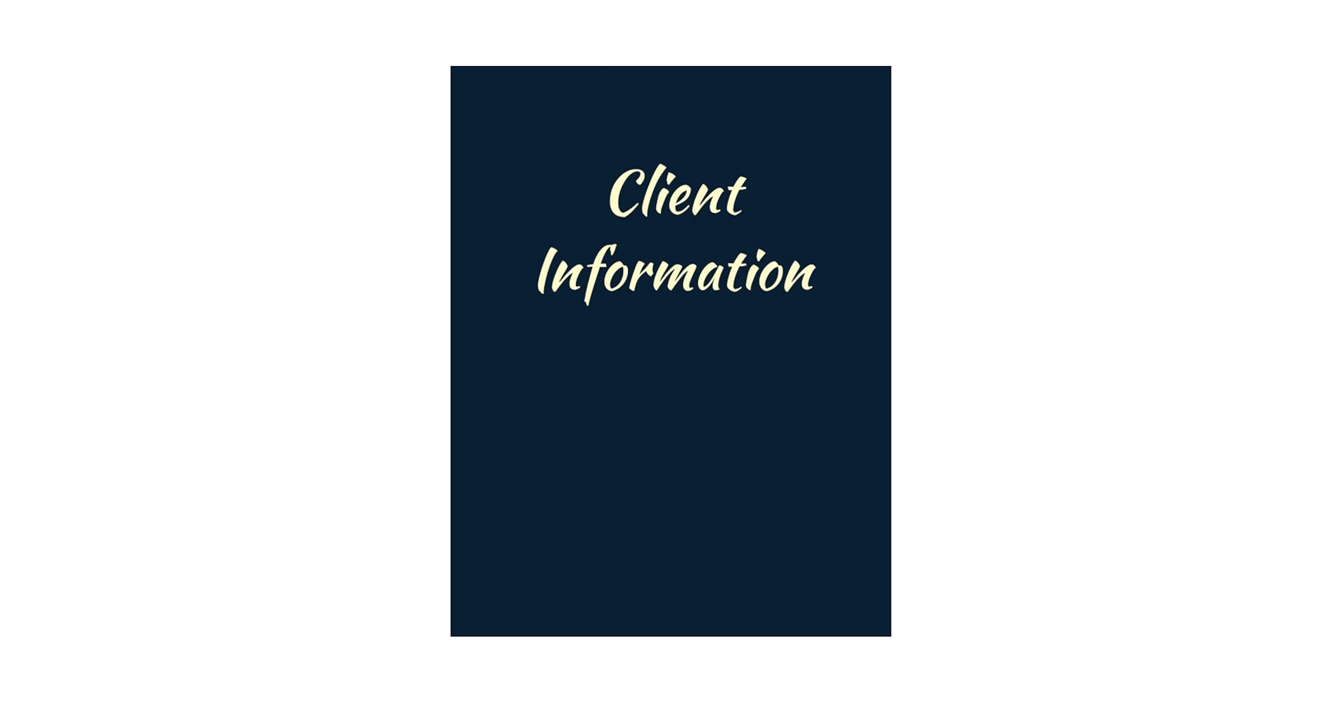mcwilsonky's tweet card. A Client Information log book for all of your needs. Perfect for hair stylists, landscapers, cleaners, massage therapists, nail salons, and any small business that wants to track their clients....