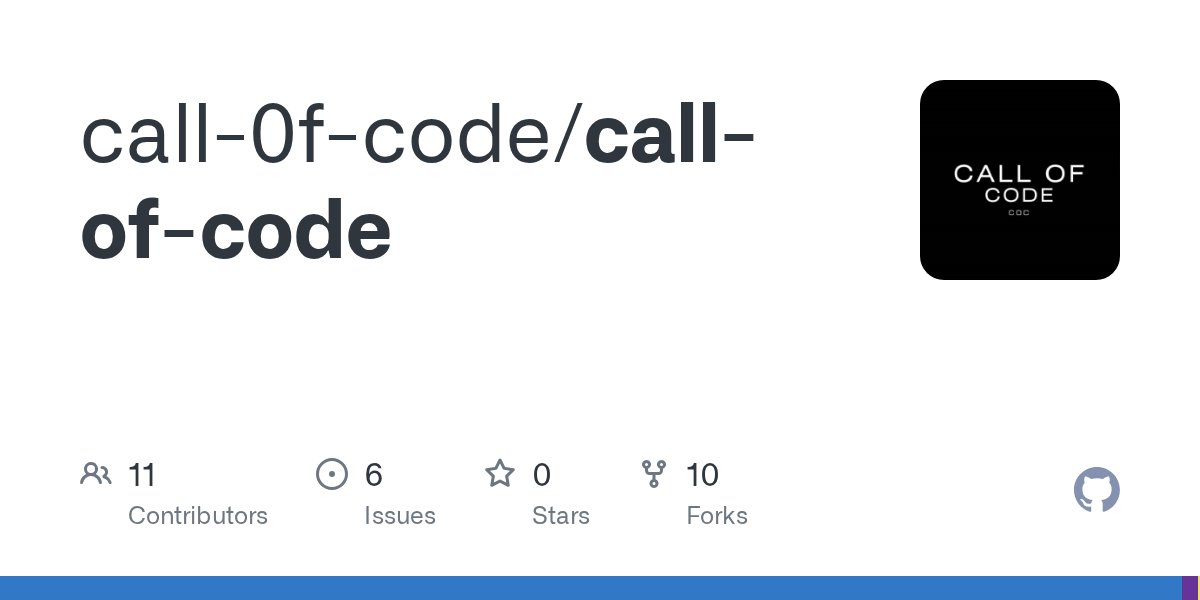 raut_madridista's tweet card. Contribute to call-0f-code/call-of-code development by creating an account on GitHub.