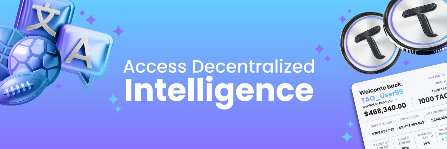 NorthTensorAI's tweet card. Bittensor.ai is like Bitcoin for AI. Trade TAO to invest in 100+ AI subnets, earn Alpha tokens, and shape decentralized AI.