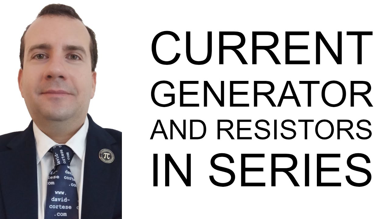 David_Cortese_'s tweet card. CURRENT GENERATOR AND RESISTORS IN SERIES - ELECTRIC CIRCUIT EXERCISE