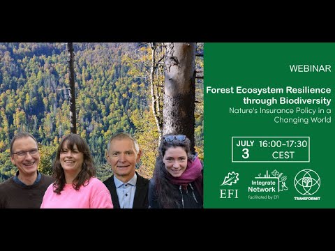 europeanforest's tweet card. Integrate Network Webinar 2024: Forest Ecosystem Resilience through...
