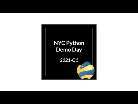 nycpython's tweet card. Demo Day - Feb 2021