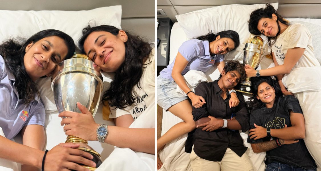 sortedakash's tweet card. Team India made history as Harmanpreet Kaur’s side lifted the Women’s World Cup for the first time. Jemimah Rodrigues and Smriti Mandhana celebrated the win with joyful photos that went viral online.