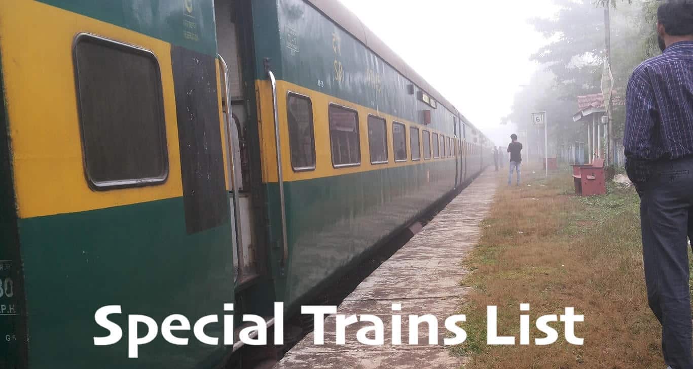 train_help_in's tweet card. Complete List of Special Trains November 2025 List of Regular Special Trains Updated on 26.11.2025 Search Special Trains by starting letter of departing