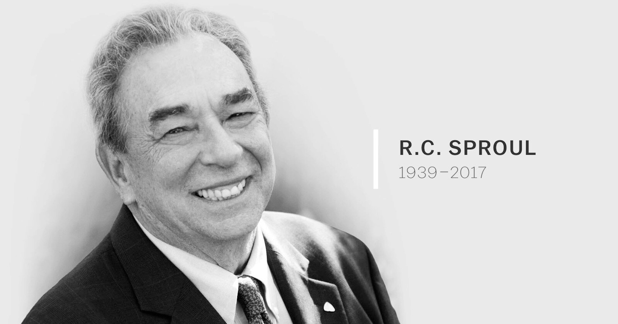 davidcmathis's tweet card. R.C. Sproul (1939–2017) spent his ministry in the service of the holiness of God and the humility of man.