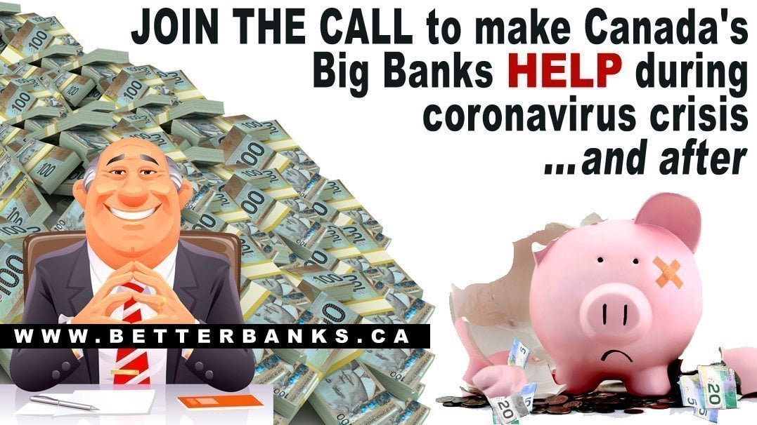 addispatchnate's tweet card. Make Canada's Big Banks help during coronavirus crisis, and after