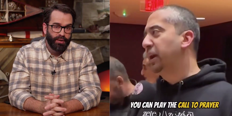 libbyemmons's tweet card. “Christianity built this country. Islam did not at all in even the slightest way. That’s why we can have our church bells, you ungrateful little b*tch.”