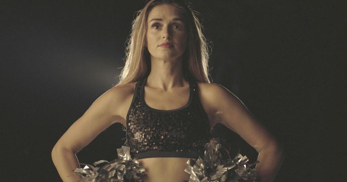 PBS's tweet card. Meet the NFL's most exploited athletes — the cheerleaders.