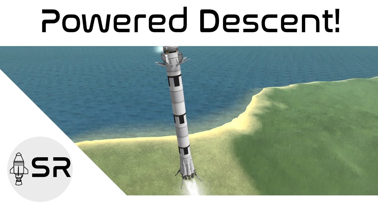 SpaceRobot7's tweet card. Trying out the powered descent scenario