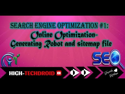 HighTechdroid's tweet card. Search Engine optimization #1:Online Optimization-Generating Robots...