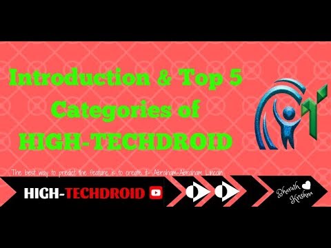 HighTechdroid's tweet card. Computer programming knowledege|| Introduction and top 5 categories...
