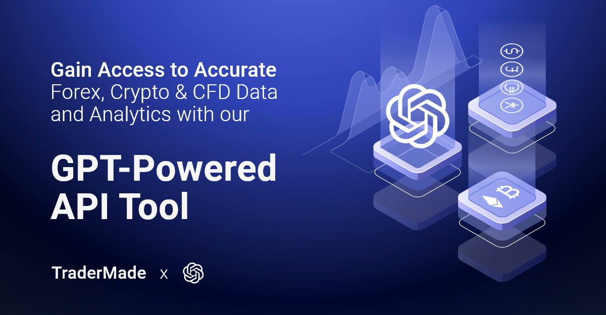 tradermade's tweet card. Get real-time Forex data, live quotes, and powerful analytics with the TraderMade ChatGPT AI Tool. Enhance your trading strategy with AI-driven insights!