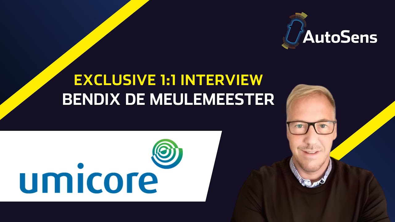 AutoSens_'s tweet card. Exclusive Interview | Bendix De Meulemeester, Umicore | AutoSens...