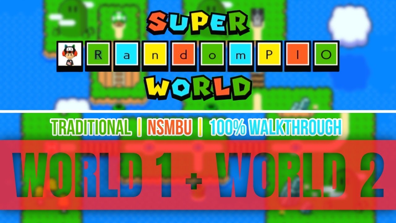 ARandom_Toad's tweet card. Super RandomPIO World | World 1+2 Walkthrough