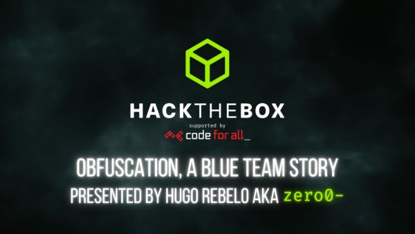 wearecodeforall's tweet card. 🚀 **Hack The Box Meetup: Obfuscation – A Blue Team Story** 🚀 Heres come another **unmissable** Hack The Box Meetup, proudly supported by **Code For All_!** Whether you're