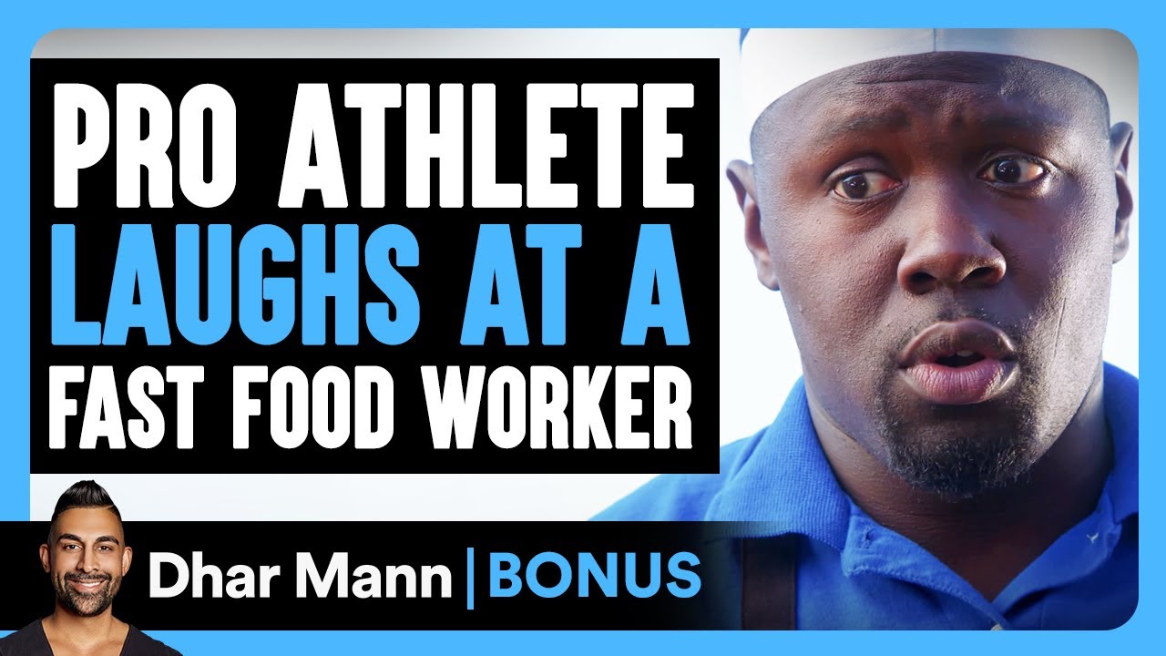 LPickle5's tweet card. PRO ATHLETE Laughs At A FAST FOOD WORKER | Dhar Mann Bonus!