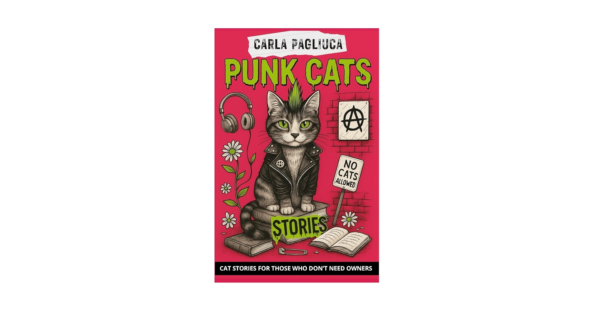 FashionFunBlog's tweet card. Punk Cats: Cat stories for those who don't need owners
