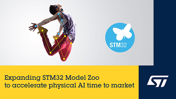 electronics_med's tweet card. STMicroelectronics expands its STM32 AI Model Zoo to over 140 models, accelerating embedded AI development for vision, audio, and sensing applications at the edge.