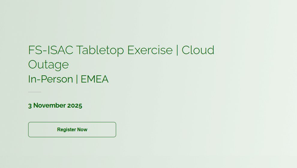 FSISAC's tweet card. There are many moving parts in this challenging scenario – potential for systemic risk, financial risk to your individual firm and shareholders, brand...