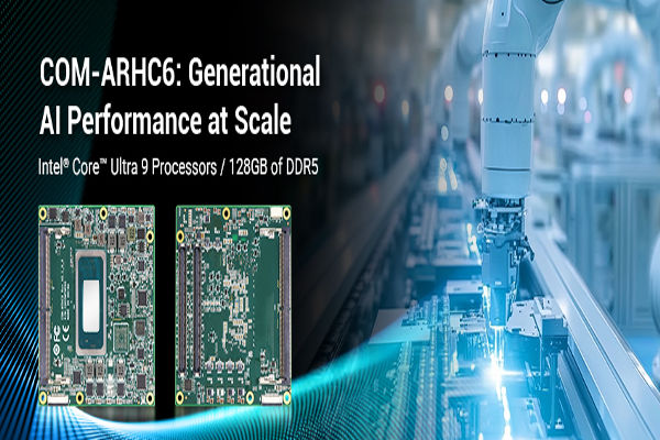 electronic_buzz's tweet card. AAEON, has introduced COM-ARHC6, a compact COM Express Type 6 module measuring 95mm x 95mm & built on Intel Core Ultra Processors (Series 2) platform, previously known as Arrow Lake.