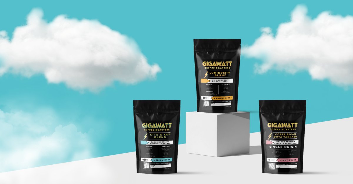 EmilyPorreca90's tweet card. Discover premium artisanal coffee with Gigawatt Coffee Roasters. Enjoy our air-roasted, small-batch blends crafted to perfection. Shop now for the best artisanal coffee experience at home.