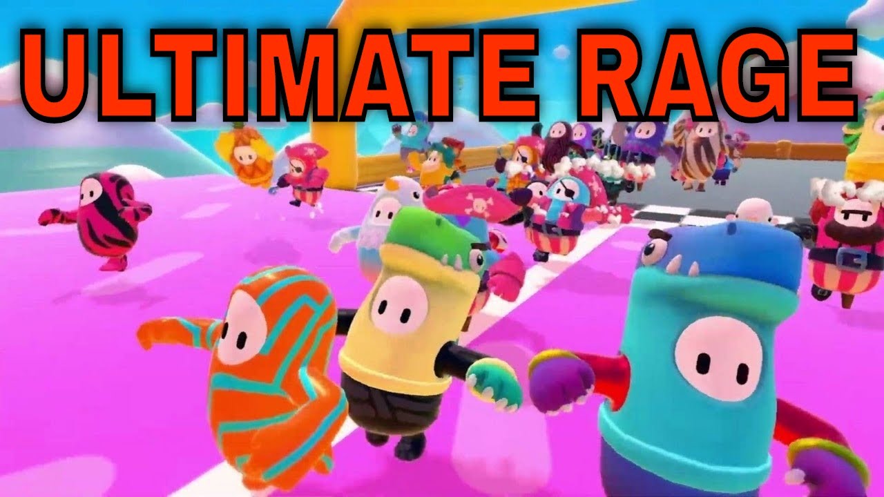 Gamernerd235's tweet card. Fall Guys Funny Moments and Rage Compilation