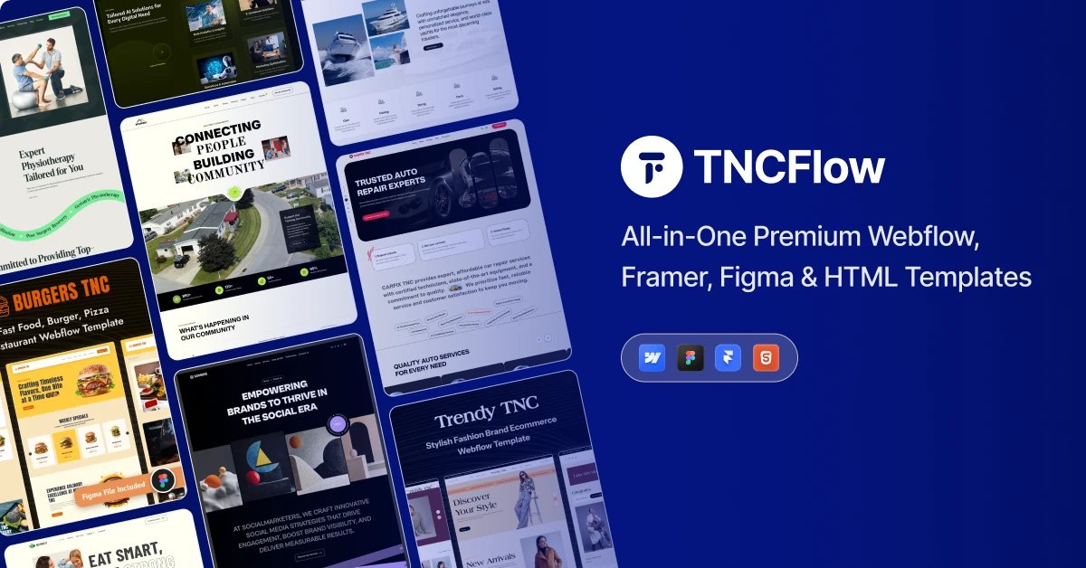 TNCFlow's tweet card. TNCFlow is the ultimate destination to launch your next website in minutes. Select from our top quality webflow website template for any niche.