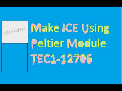 DIYScienceTech's tweet card. How to make ice using peltier cooler module