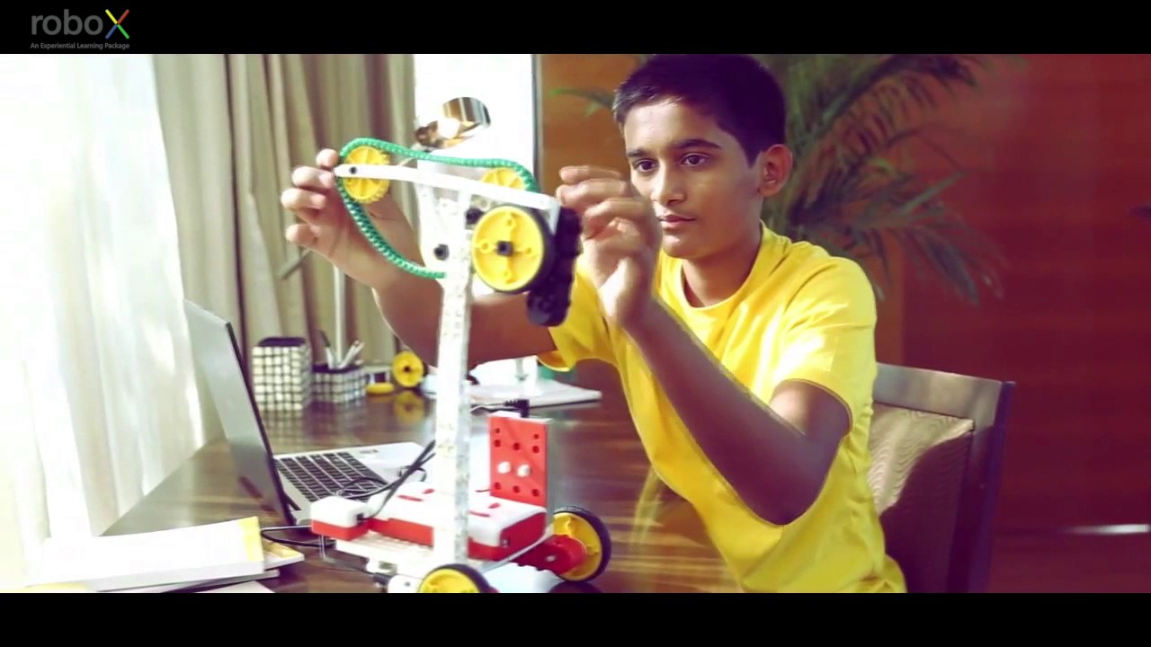 jayrobotix's tweet card. roboX DYI STEM robotics kit