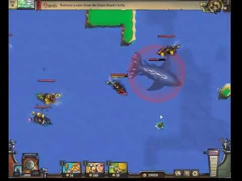 LabuGames's tweet card. Pirateers 2: Giant Shark Battle