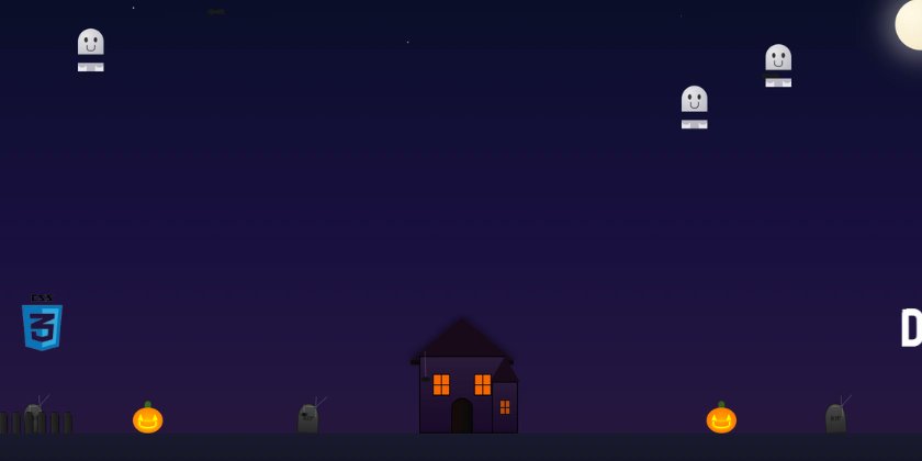HTMLTrendsss's tweet card. This is a submission for Frontend Challenge - Halloween Edition, CSS Art. My inspiration came from classic Halloween imagery and those spooky nights we all imagine on October 31st - a lonely gravey...