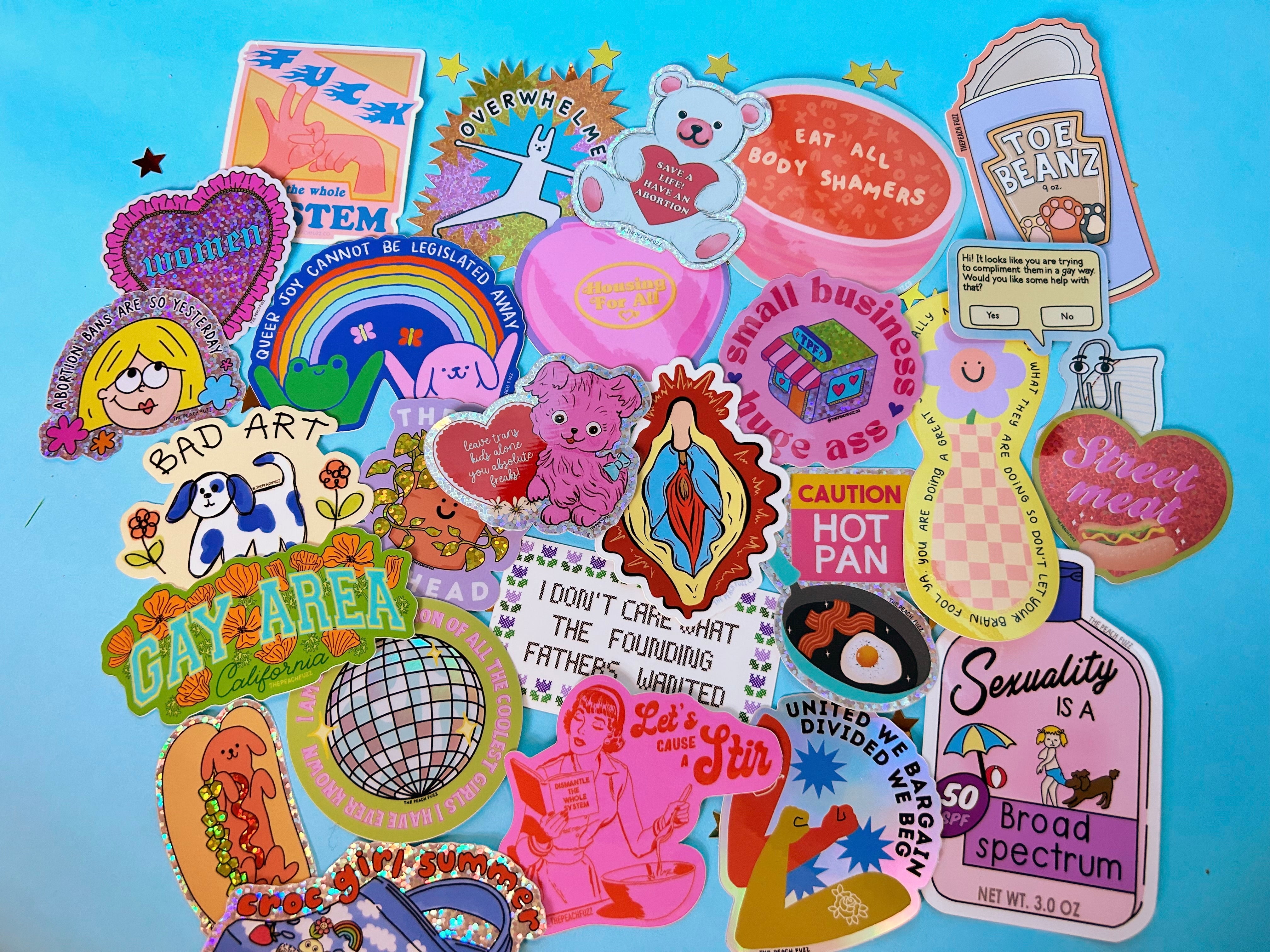 sleepiest_skunk's tweet card. Official home of The Peach Fuzz: vibrant agitprop, colorful statement pieces, and fun goods for small businesses, activists, and loving humans working towards a better world. Get stickers, accessor...