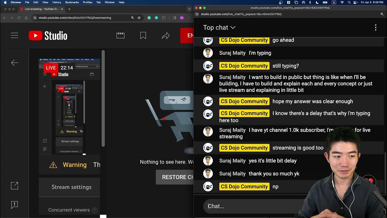 csdojo404's tweet card. Friday/Saturday chill stream