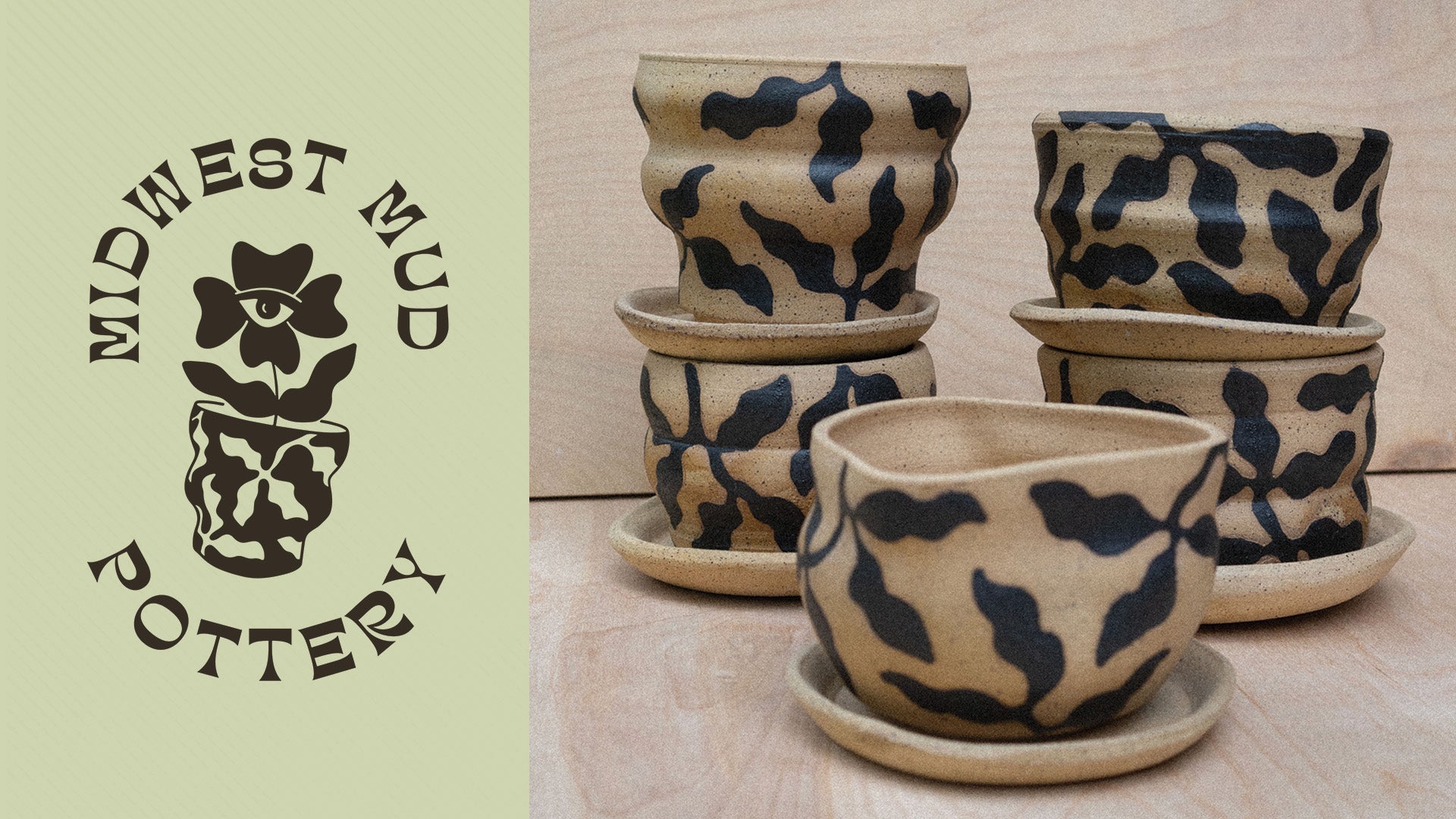 rmaedavis's tweet card. functional ceramic art for your home. handmade in dayton, ohio.