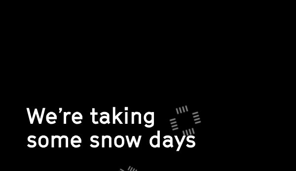 easyTechCare's tweet card. We're taking some snow days