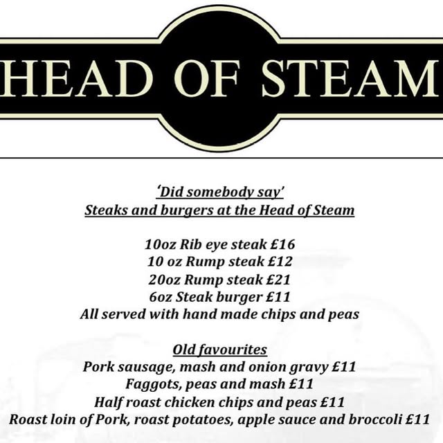 ChefFielding's tweet card. The Head Of Steam Lilbourne (@headofsteamlilbourne) • Instagram photo