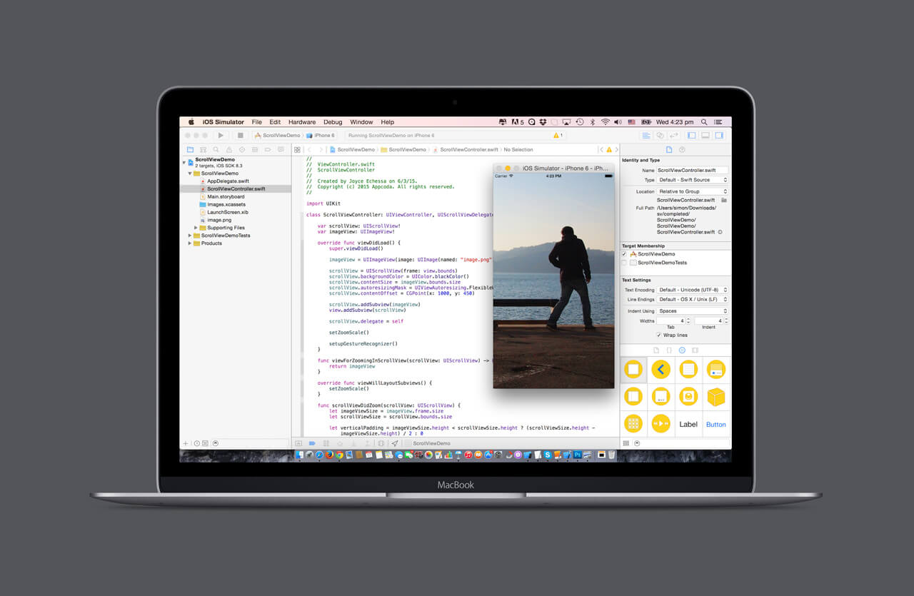 swiftdevweekly's tweet card. In iOS, scroll views are used to view content that won’t fit entirely on the screen. Scroll views have two main purposes: * To let users drag the area of the content they want to display * To let...