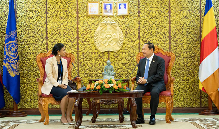 KhmerTimes's tweet card. The Ministry of Rural Development (MRD) Tuesday urged the Asian Development Bank (ADB) to continue supporting developmental efforts in agriculture, irrigation, and model villages to strengthen the...