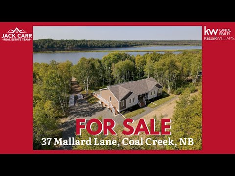 jack___carr's tweet card. WATERFRONT DREAM HOME FOR SALE: 37 Mallard Lane, Coal Creek, NB