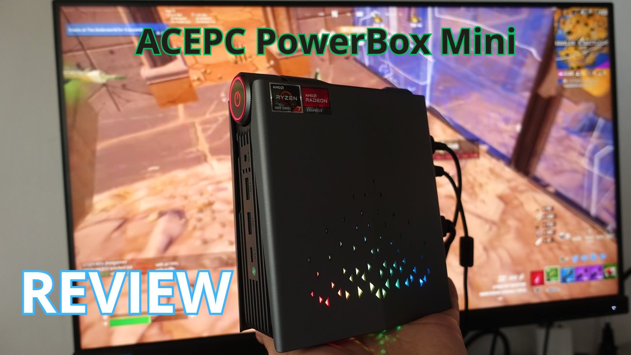 AndroidSmartTV's tweet card. ACEPC PowerBox Mini is a Ryzen 7 5700U Mini PC with an unusual shape for most Mini PCs we show. In addition, it has a gaming design with RGB backlight. We