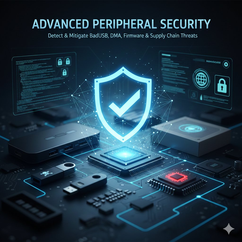 _z_a_d_a_'s tweet card. Master advanced peripheral security troubleshooting with this comprehensive guide. Learn to detect and mitigate BadUSB attacks, DMA vulnerabilities, firmware compromises, and supply chain threats in...